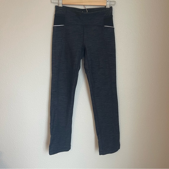 Lululemon Size 2 Ride On Crop In Denim Adjustable Length 111 - Picture 2 of 13